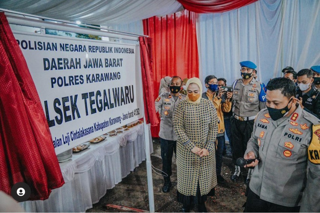 Resmikan Polsek Banyusari-Polsek Tegalwaru, Ini Dua Perwira Isi Kaplsek