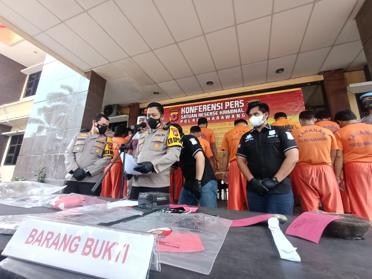 Operasi Libas Lodaya, Polres Karawang Ringkus 22 Pelaku Kasus C3, Setengahnya Pengeroyokan