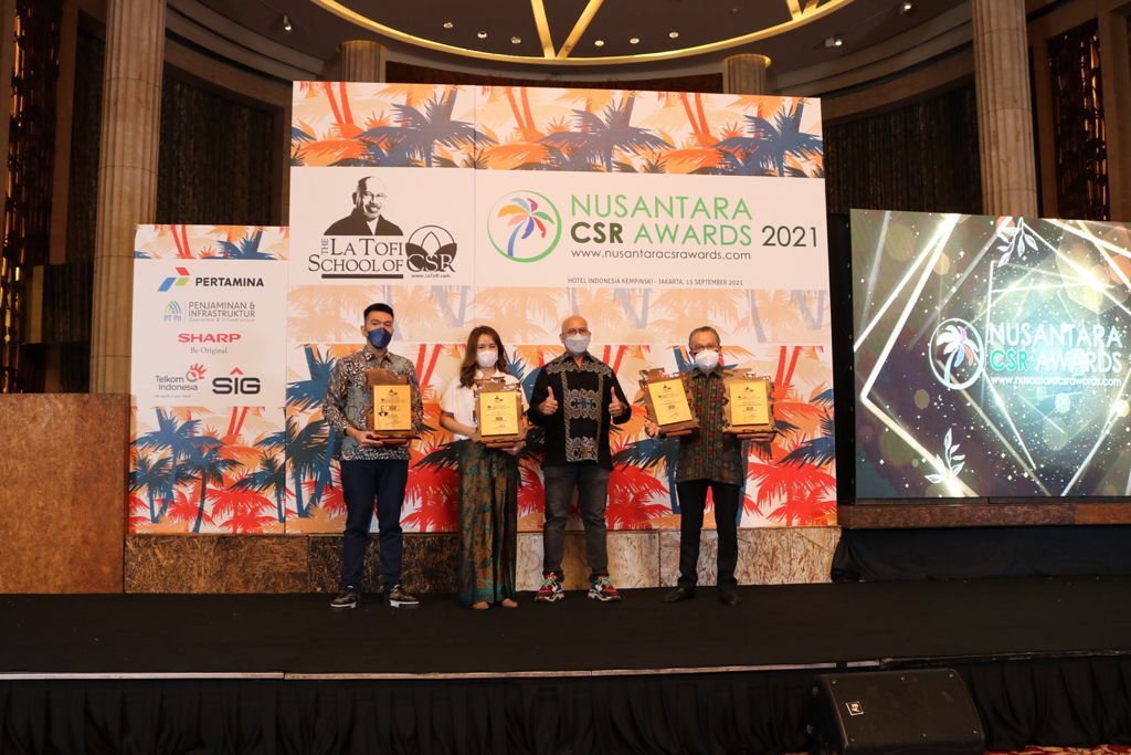 Aktif Gelar Aksi CSR, Lippo Cikarang Borong Empat Penghargaan Sekaligus dari Nusantara CSR Awards 2021, Nih Ri