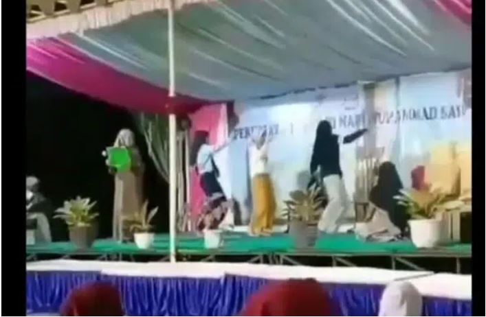 Viral Dimedsos, 3 Gadis Joget Tiktok di Acara Maulid Nabi, Diiringi Musik Dugem