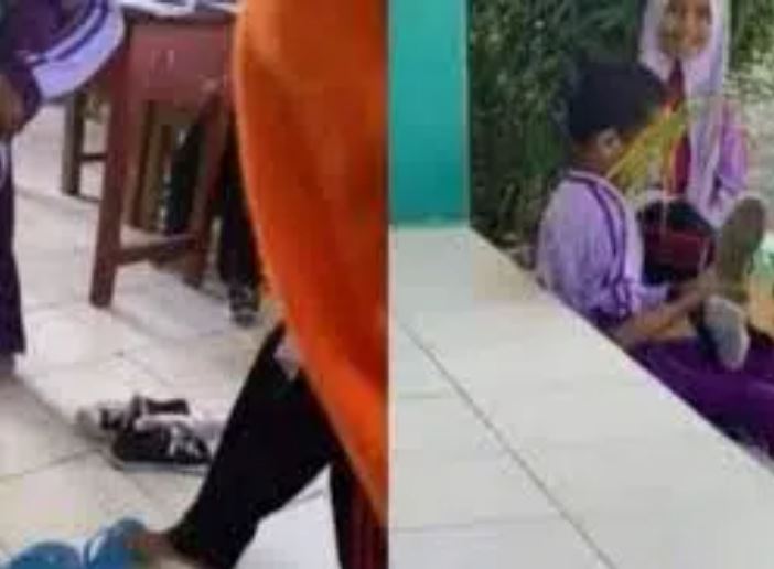 Kisah Pilu, Kakak Adik Terpaksa Gantian Sepatu Demi Sekolah