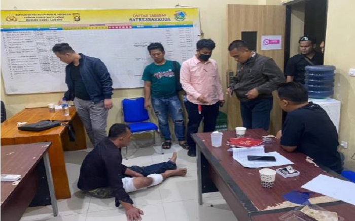 Oknum Satpol PP Jadi Bandar Narkoba, Polisi Dihadihi Timah Panas, Lihat Tuh Kakinya