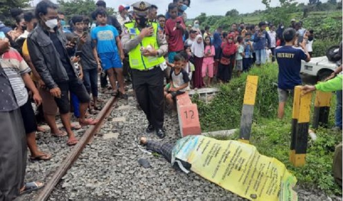 2 Orang Tewas Tertabrak KA, Pria Diduga Bunuh Diri, Begini Kronologinya