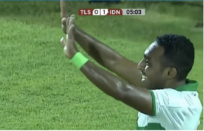 Babak Pertama, Indonesia vs Timor Leste, Squad Garuda Unggul 2-0