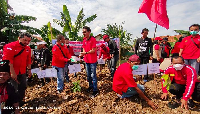 Launching Gerakan SICITA dan Tanam Pohon, PDIP Normalisasi Anak Sungai Citarum