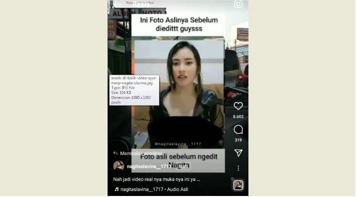 Terungkap, Ini Pemeran Video Syur Mirip Nagita Slavina