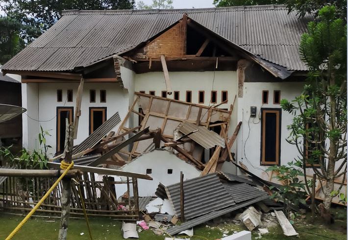 Dampak Gempa Banten, Sejumlah Rumah Warga di Pandeglang Alami Kerusakan