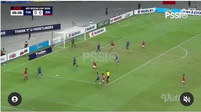 Egy Samakan Kedudukan, Thailand 2-2 Indonesia