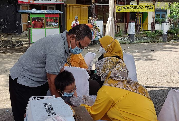 Cikampek Genjot Vaksin Anak dan Vaksin Booster Guru