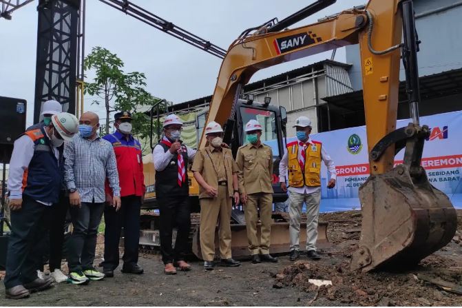 Ridwan Kamil Resmikan Groundbreaking Underpass Dewi Sartika Depok