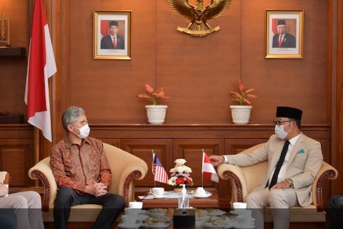 Bahas Potensi Kerjasama di Gedung Sate, Dubes AS Sung Kim Y Terkesan dengan Gubernur Ridwan Kamil