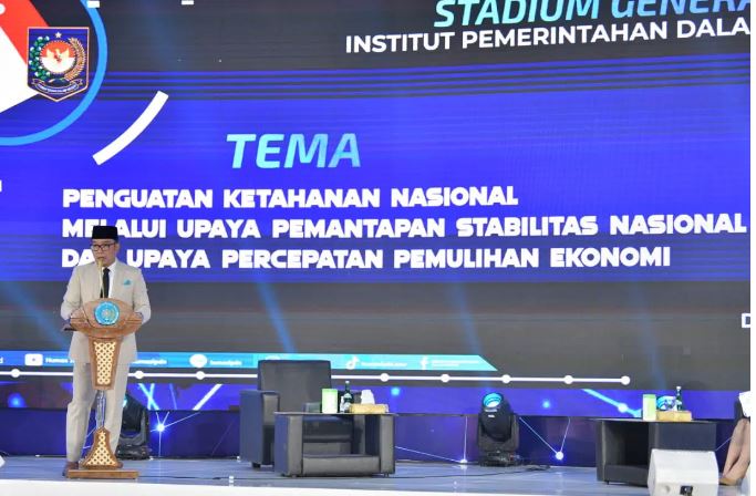 Kuliah Umum di IPDN, Ridwan Kamil Ingatkan Mahasiswa Pentingnya Reformasi Birokrasi Hadapi Disrupsi