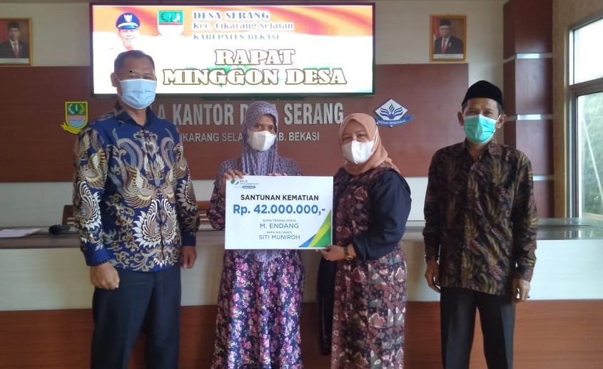 Meninggal Karena Sakit, Perangkat Desa Terima Santunan Kematian BPJS