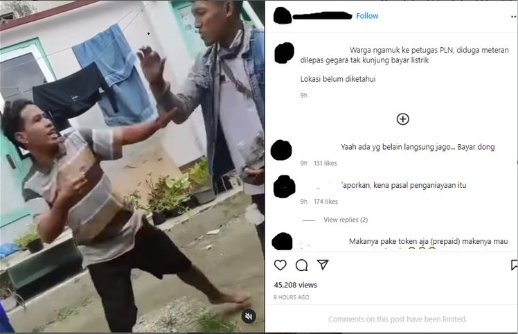 Viral, Petugas PLN Diamuk Warga yang Nunggak Bayar Listrik