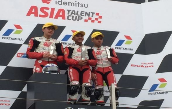 Race Pertama Asia Talent Cup Mandalika : Pembalap Depok Rebut Podium Balap Motor Level Asia