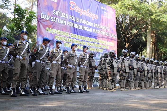 Plt Bupati Bekasi Puji Kinerja Satpol PP dan Linmas