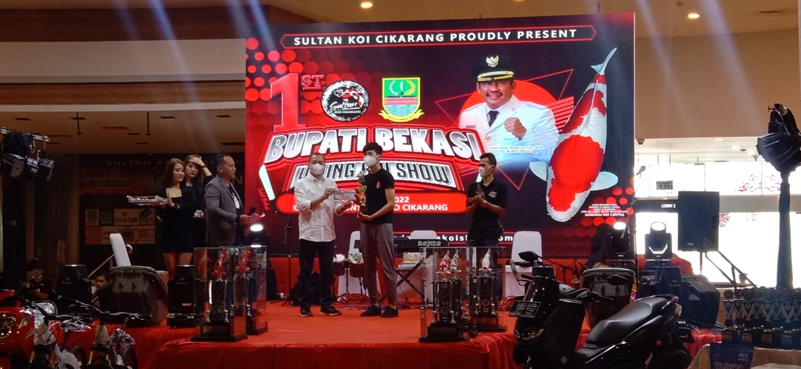 Plt Bupati Apresiasi Event Young Koi Show Pertama di Kabupaten Bekasi