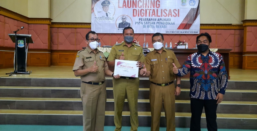 Permudah Sistem Belajar, Disdik Kota Bekasi Launching Aplikasi Perpustakaan Digital