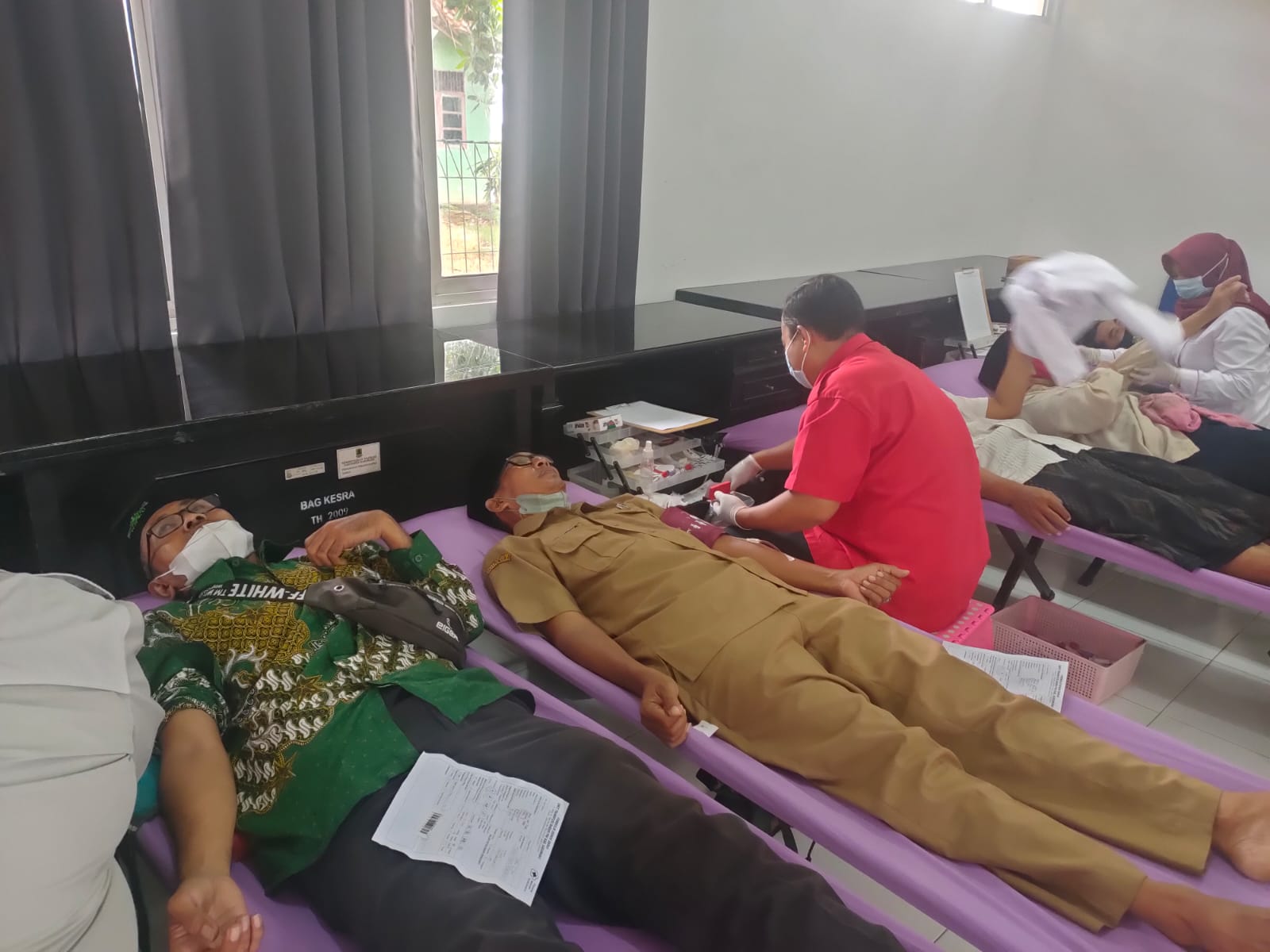 Patut Dicontoh, MWC NU Pedes Gelar Baksos Donor Darah