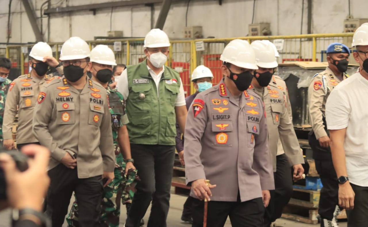 Kapolri Cek langsung Ketersediaan Minyak Goreng di Kota Bekasi, Hasilnya Sudah Normal dan Aman