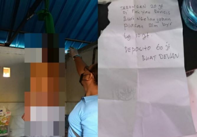 Nekat Gantung Diri di Kamarnya, Kakek Ini Tinggalkan Sepucuk Surat, Isinya Soal Uang