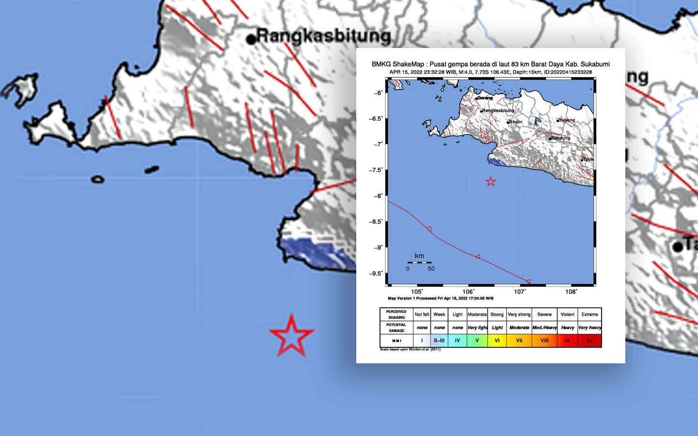 BREAKING NEWS: Sukabumi Diguncang Gempa 4,0 Nagnitudo