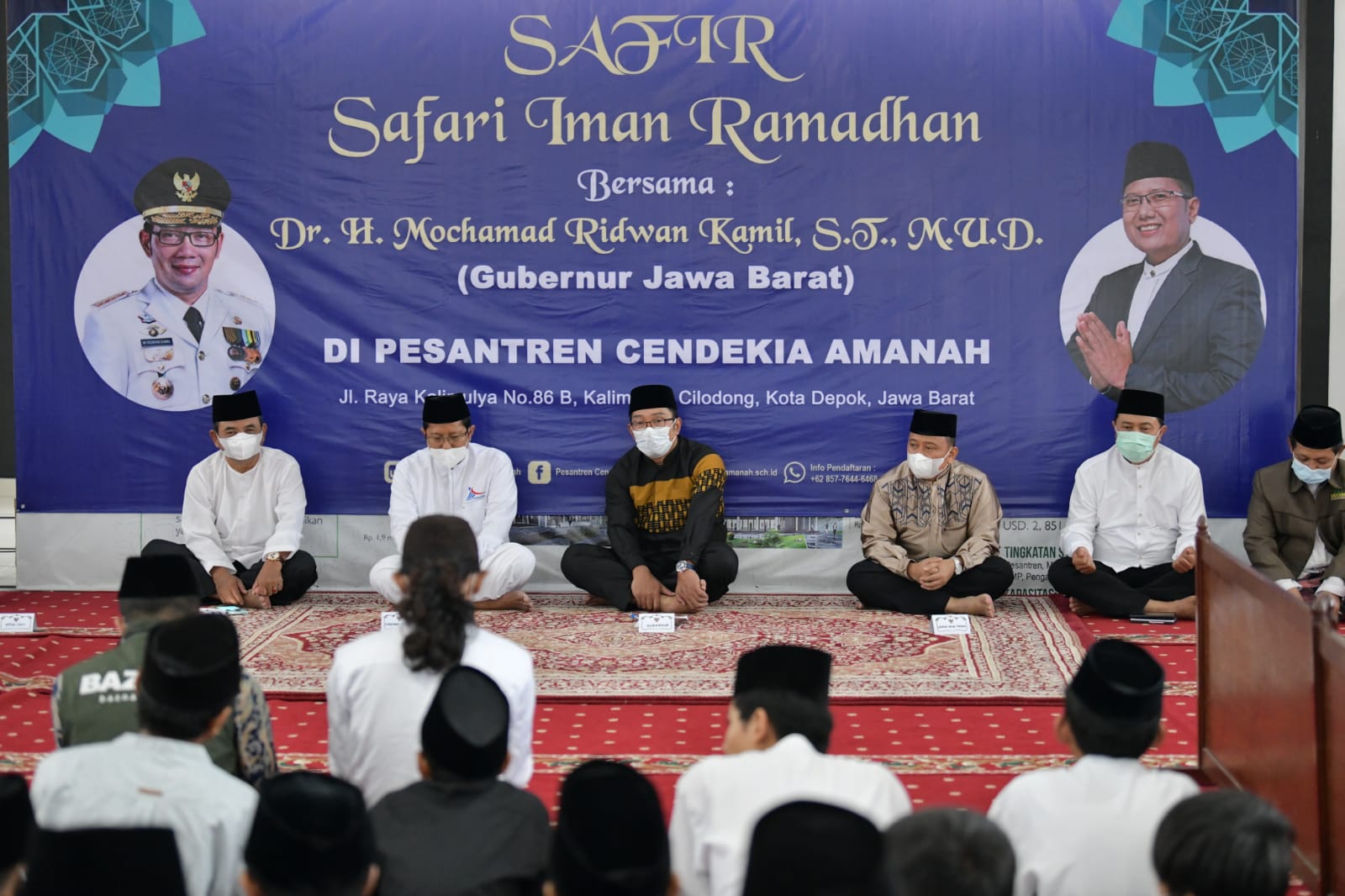 Safari Ramadan, Ridwan Kamil Beri Bantuan Pembangunan Masjid di Depok