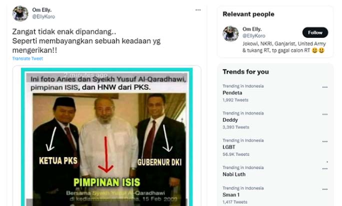 Anies Kembali Diserang, Foto Bareng Ulama Dunia Yusuf al-Qaradawi Dibilang Tokoh ISIS