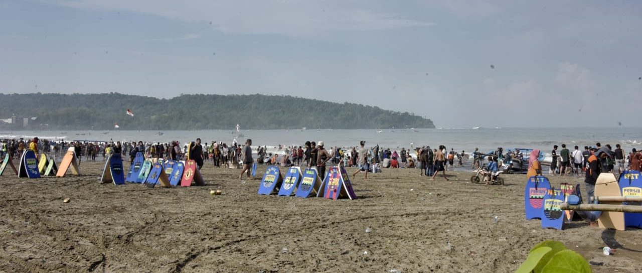 Wagub Uu Pantau Obyek Wisata Pantai Pangandaran, Begini Suasananya...