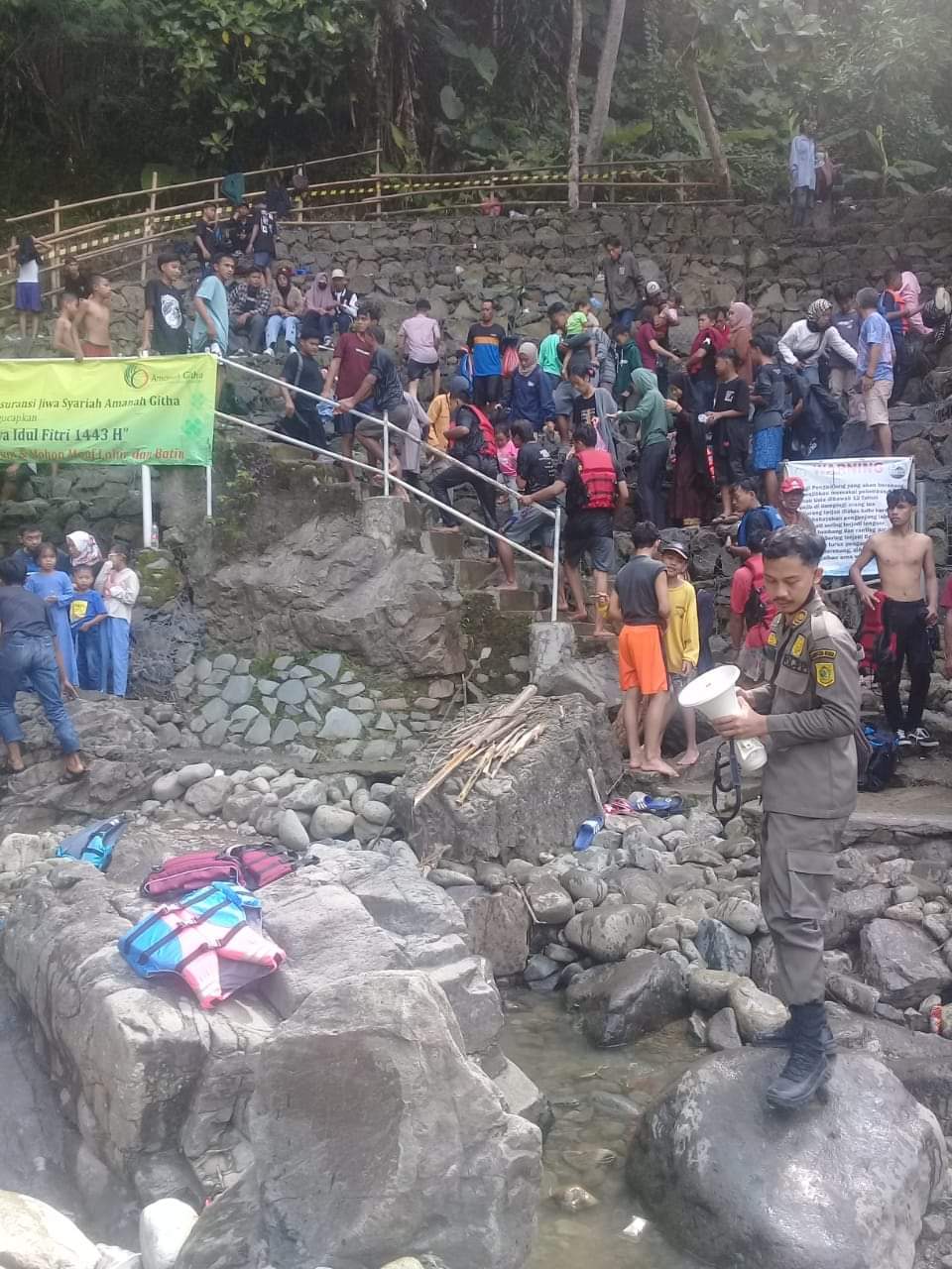 Innalillahi, Anak  9 Tahun Tewas Tenggelam di Lokasi Wisata Green Canyon Karawang