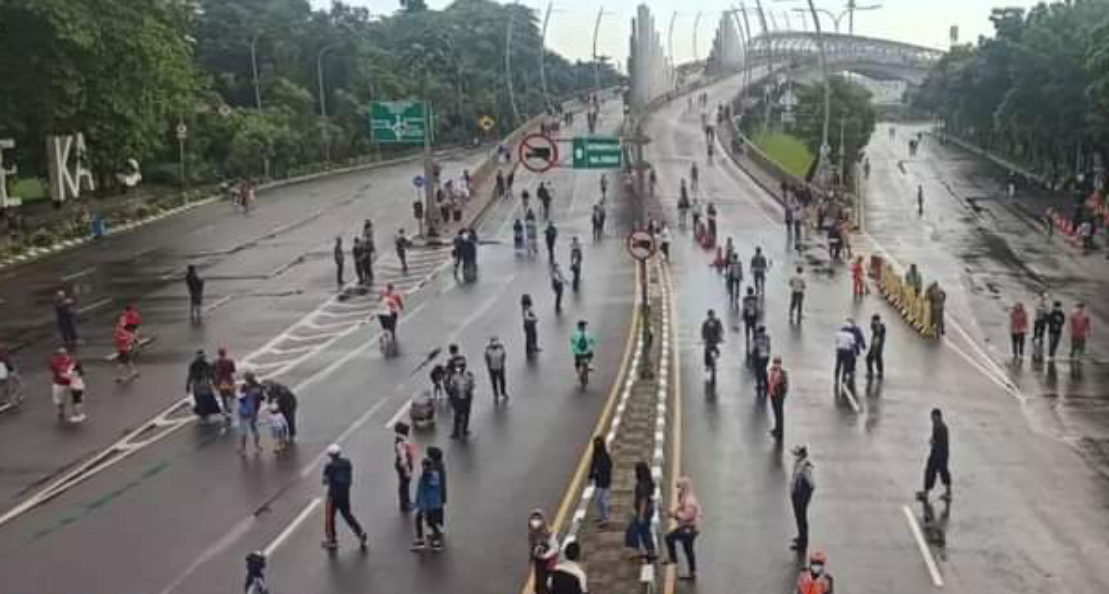 Warga Antusias Hadiri CFD Perdana di Kota Bekasi