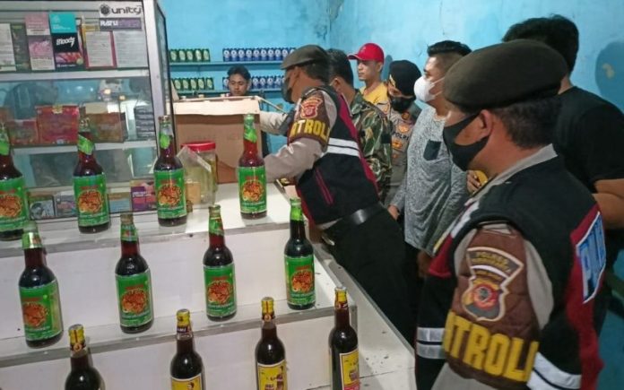 Operasi Libas Lodaya, Ratusan Botol Miras Disita