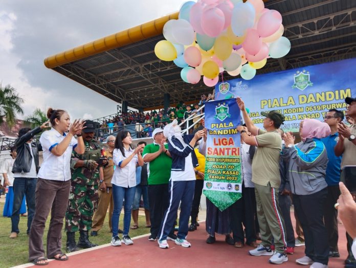 Cetak Generasi Muda, Liga Santri Kodim 0619 Purwakarta Digelar