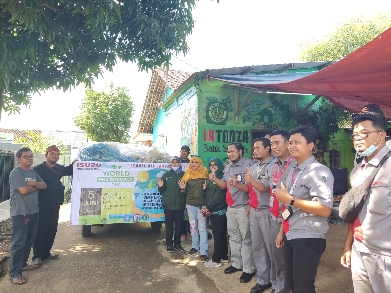 Respon Isu Lingkungan, PT Isuzu Astra Motor Indonesia Kerjasama dengan Bank Sampah La Tanza