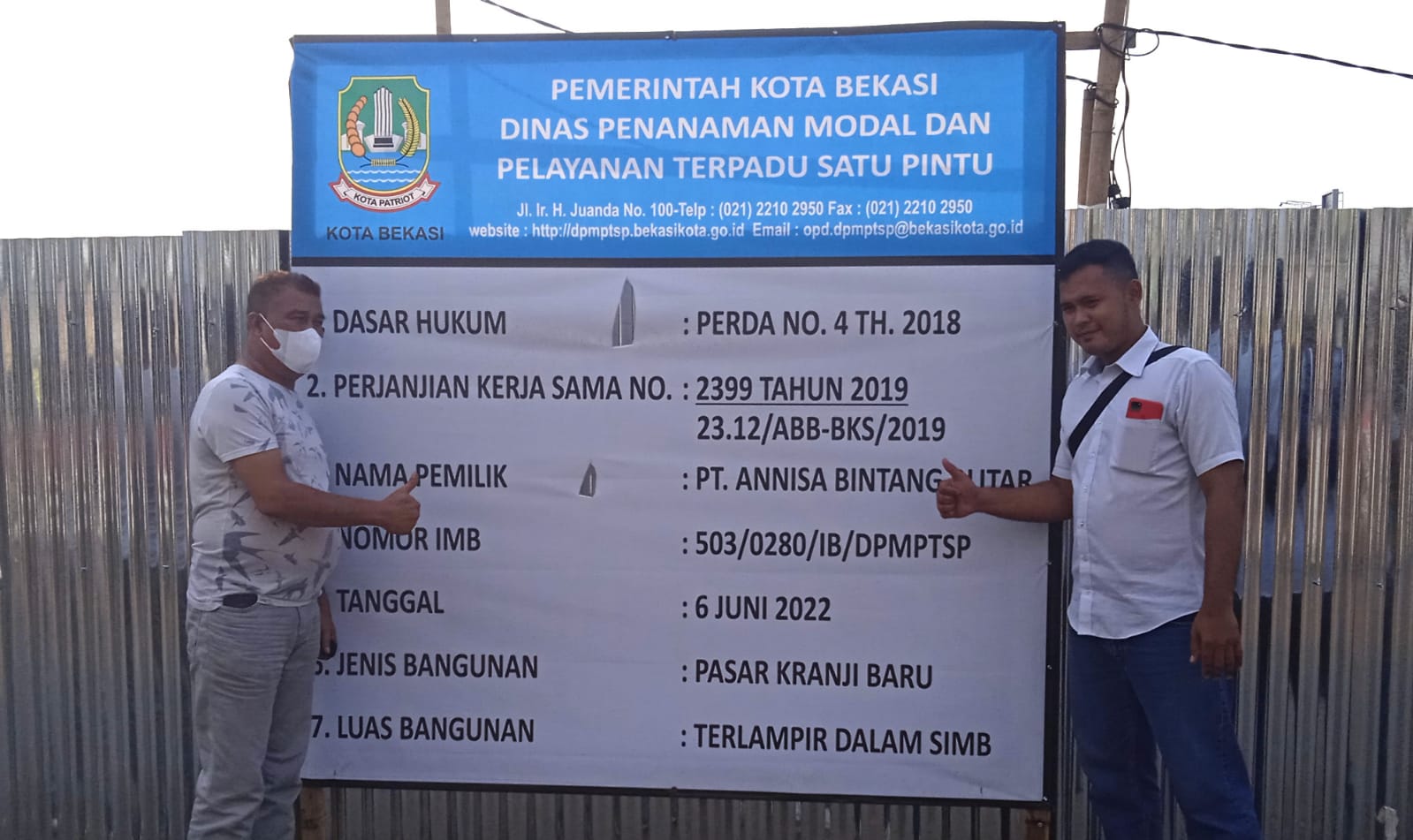 Revitalisasi Pasar Kranji Mulai Pengurukan