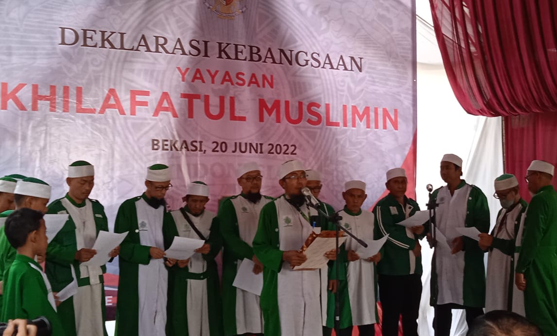 Kembali ke Pancasila, Khilafatul Muslimin Bekasi Raya Deklarasi Kebangsaan Tolak Radikalisme