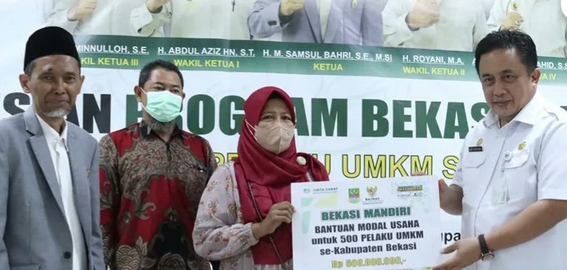 500 Pelaku UMKM Diguyur Bantuan Tambahan Modal Baznas Bekasi