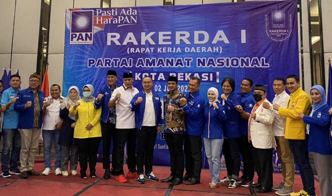 Rakerda DPD PAN Kota Bekasi Dihadiri Dua Pimpinan Partai Golkar, Dua-duanya Diundang?