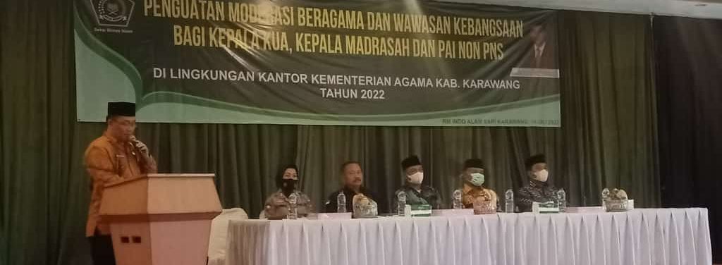 Tangkal Radikalisme dan Intoleransi, Kemenag Karawang Gelar Penguatan Moderasi Beragama