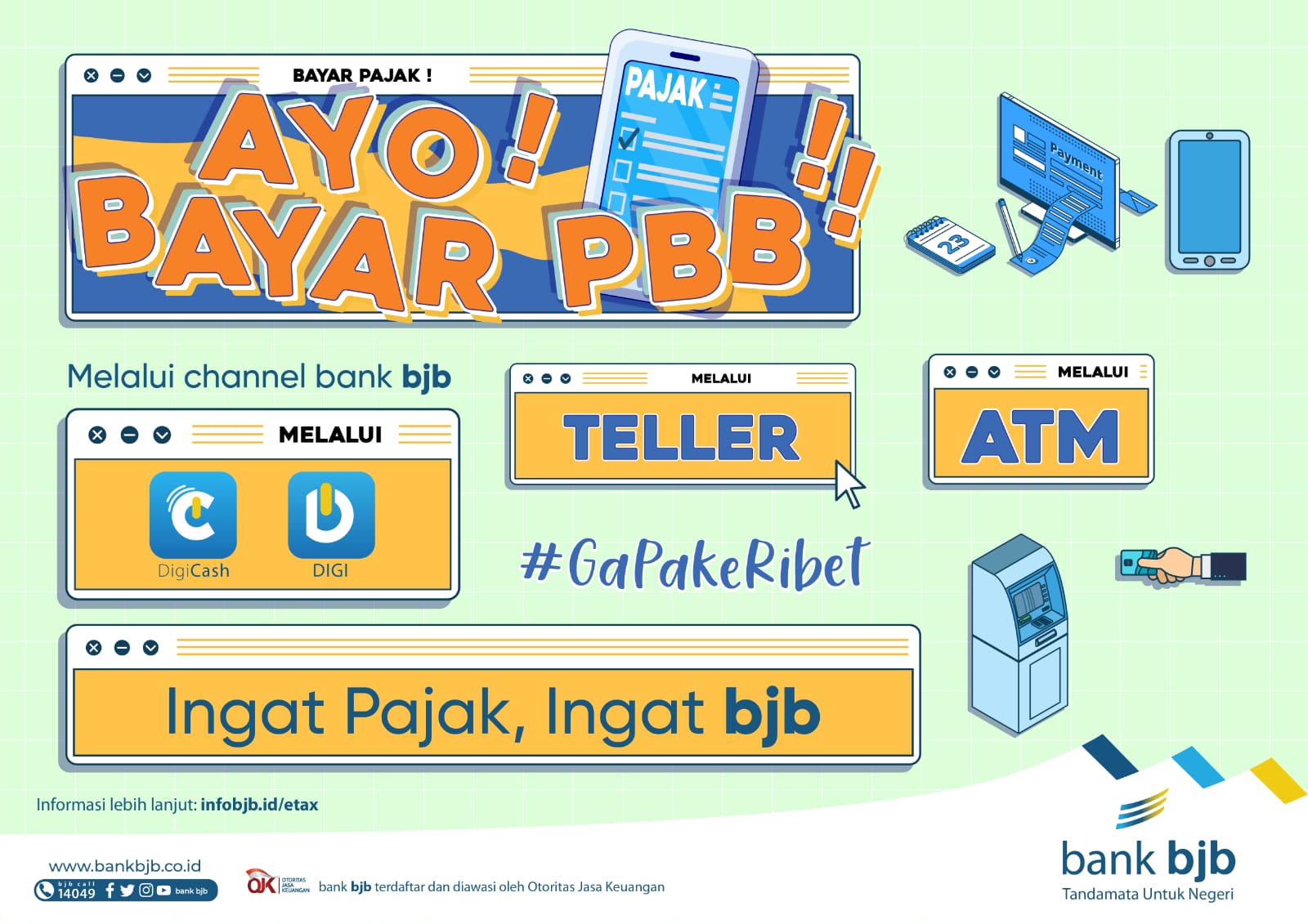 Ternyata Bayar PBB Sangat Mudah, Cukup Lewat Handphone dan Tak Perlu Antre