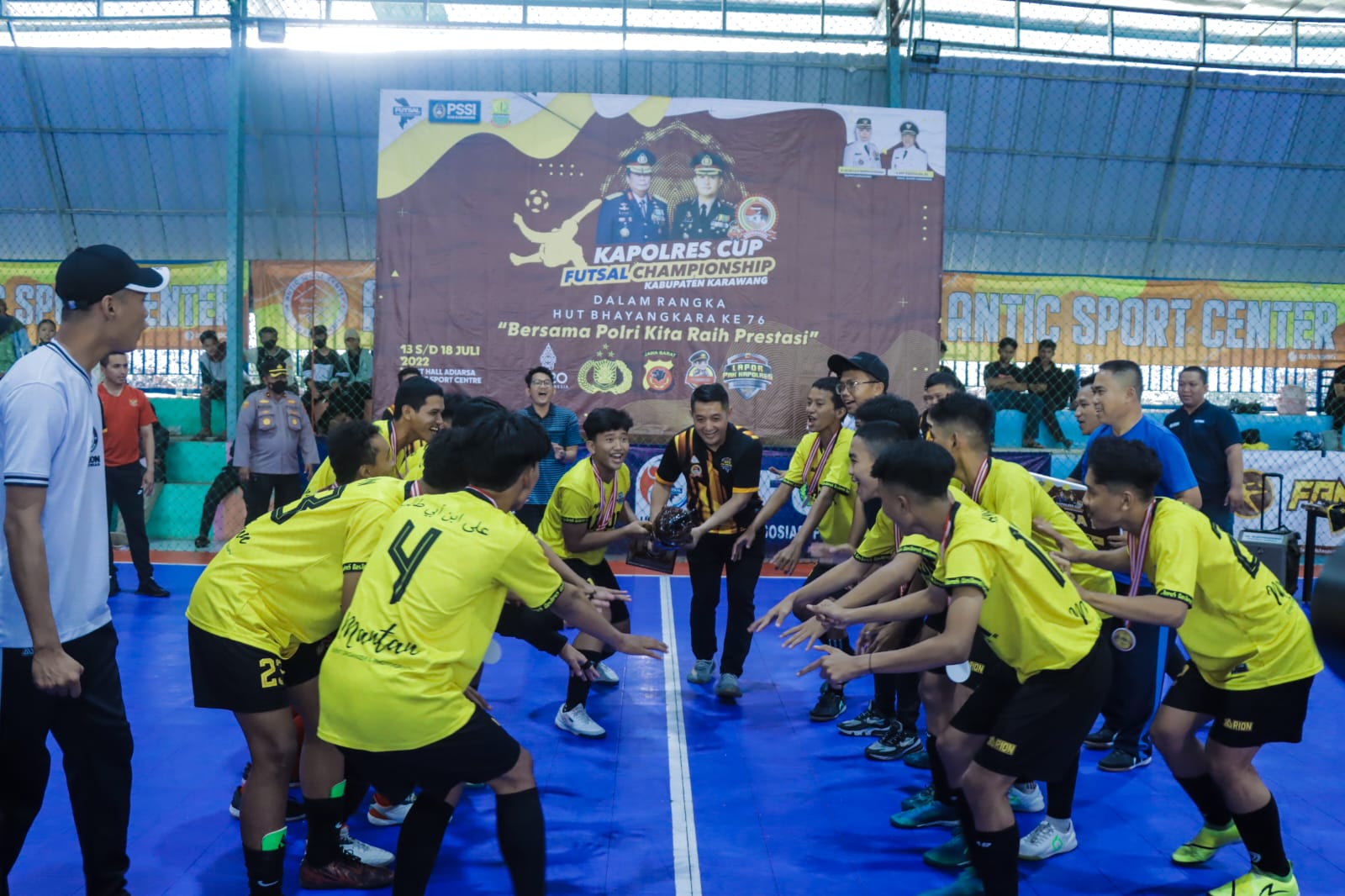 Inilah Daftar Juara Turnamen Futsal Kapolres Karawang