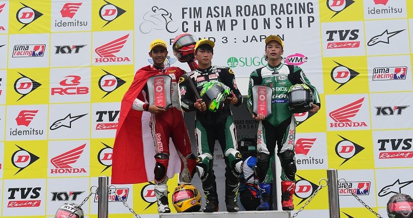 Kado Kemerdekaan, Tiga Pebalap Astra Honda Harumkan Indonesia di Jepang