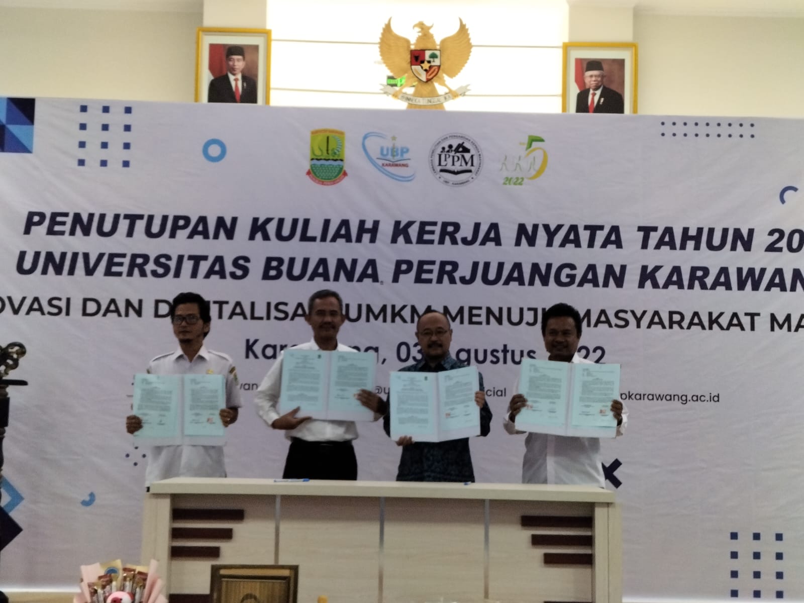 Tutup KKN, UBP Karawang Teken MoU dengan 84 Desa se-Karawang