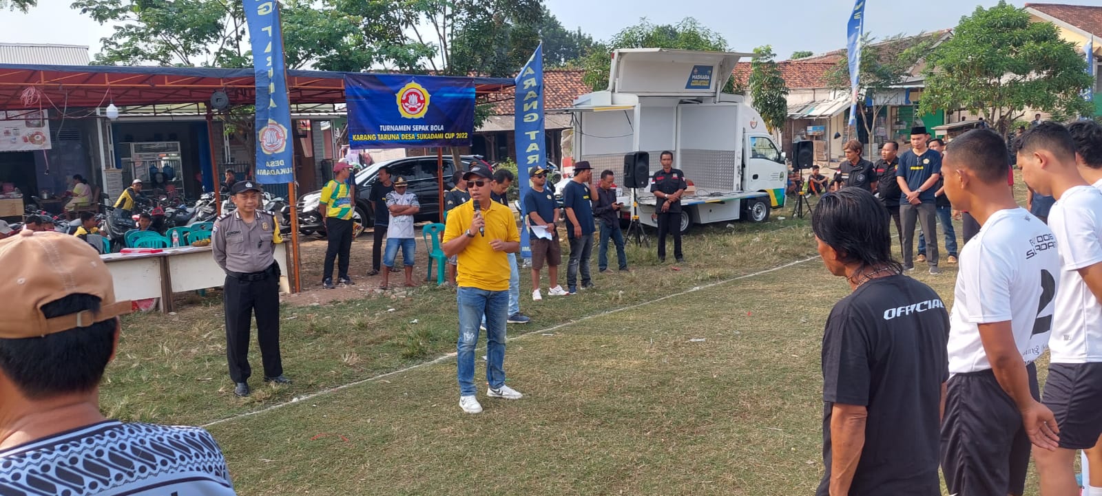 Seru, Karang Taruna Desa Sukadami Cikarang Selatan Gelar Turnamen Sepakbola Antar RW