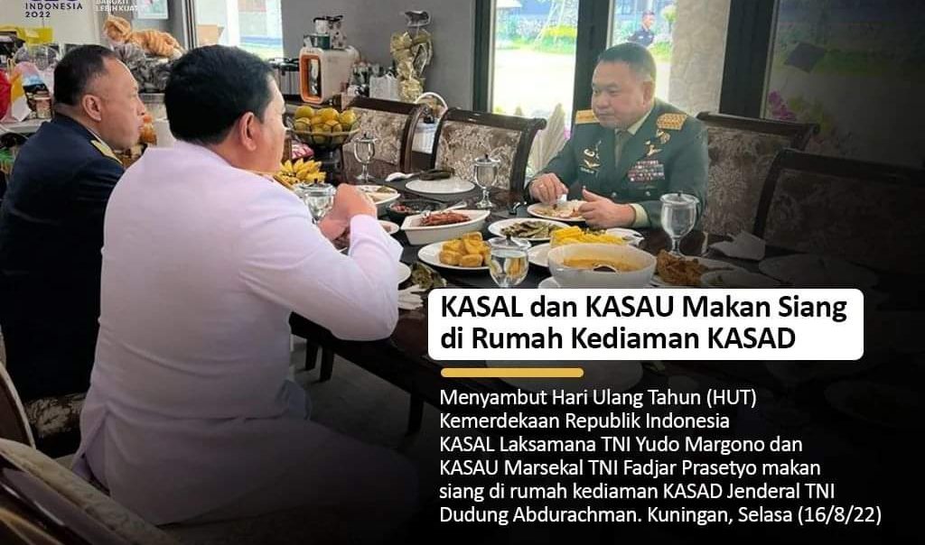 3 Pimpinan Matra TNI Kumpul di RumahÂ  Jenderal Dudung,Â  Bahas Apa?