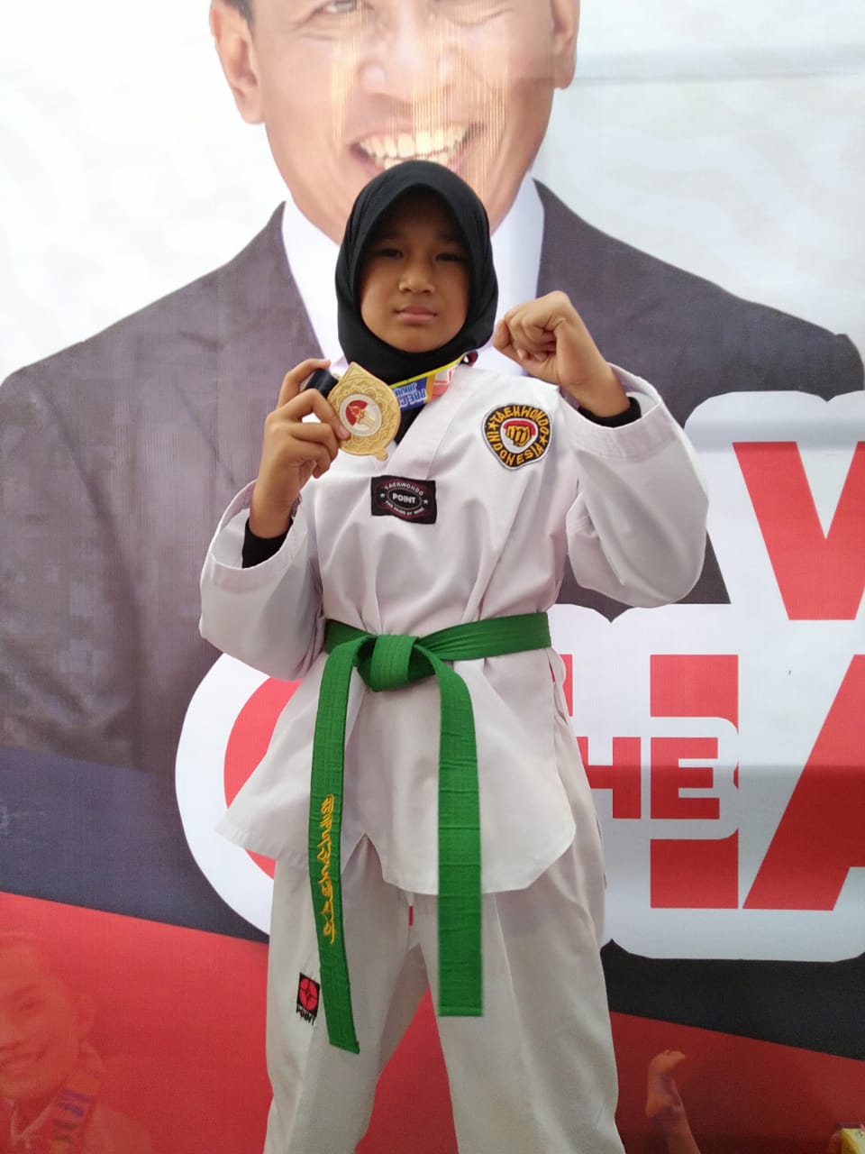 Azizah Zahratussyif Jagoan Taekwondo SDIT Al-Jannah Juarai Piala Menpora RI, Azizah Akui Dirinya Tidak Menyang