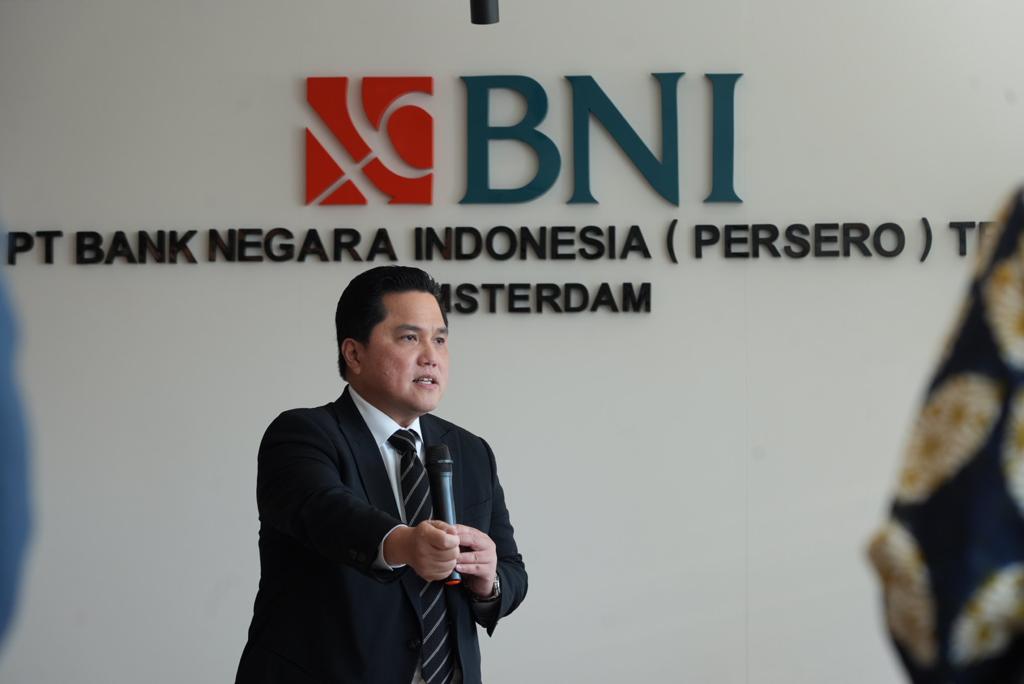 Kunjungan Menteri Erick Thohir, BNI Amsterdam Tangkap Peluang Pasar Global