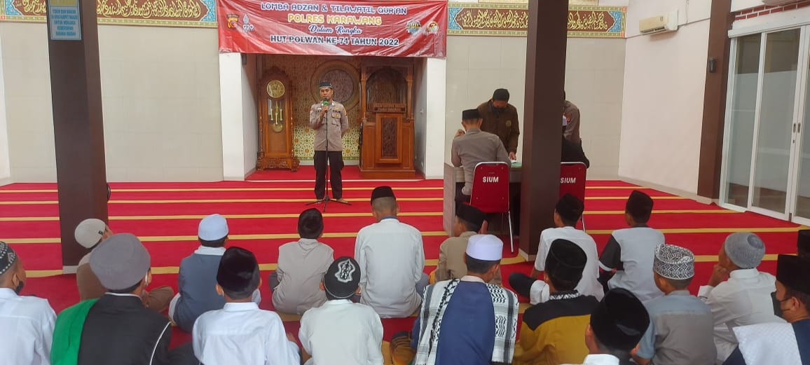 Salut, Kapolres Karawang Menggelar Lomba Adzan dan Tilawatil Quran