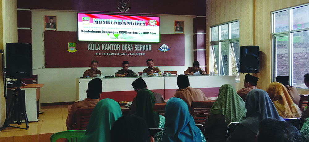 Pemdes Serang Gelar Musrenbangdes Rancangan RKP Desa dan DU RKP DesaÂ