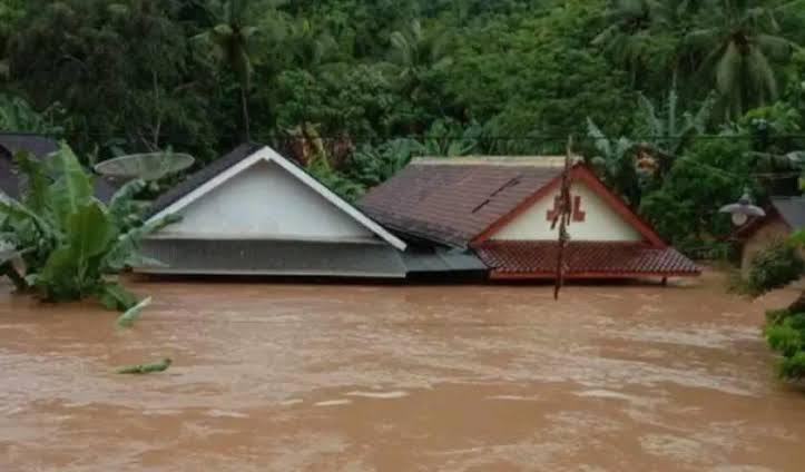 4 Dusun di Desa Sitiarjo Terkena Banjir Parah, Begini Penampakannya...